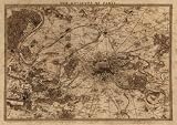 Map of Paris Wall Mural