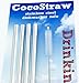 4 Stainless Steel Drinking Straws fits Yeti Tumbler Rambler Cups - CocoStraw Brand - for 20 oz