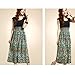Zeagoo Women's Vintage Sleeveless Bohemian High Waist Skirt Long Dress Blue