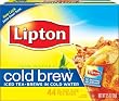 Lipton Black Tea, Cold Brew, Glass Size, Tea Bags, 44-Count (Pack of 6)