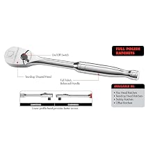GearWrench 81216F 2 Piece Full Polish Flex Handle Ratchet Set