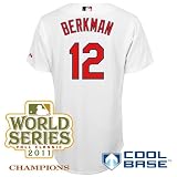Lance Berkman St. Louis Cardinals Authentic Home 2011 World Series Champions Jersey by Majestic