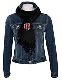 Collegiate Fashionista University of Indiana Pashima, Versatile Woman's Scarf, Rhinestone Embellished with School Logo