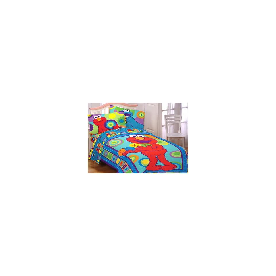 Street Elmo Cookie Monster Bedding Comforter Set Full Double Bed