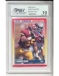 Collectibles: Junior Seau 1990 Score Rookie Card PGI 10 San Diego Chargers - Pristine Grading International