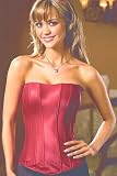 The Everyday Corset in Red Satin