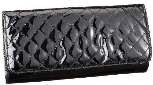 Contempo Tasche 1412-04, Damen Umh&auml;ngetasche, schwarz, (schwarz), 36x43x12