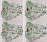 CRYSTAL ROSE KNOB PULLS in LOTS OF FOUR (4) plus the Perfect Connecting Hardware Assortment. Great for BiFold/Cabinet/Wardrobe or other creative ideas. 1-3/8 inch projection by 1-1/4 inch at the widest point, a little larger than a standard cabinet knob pull and lot nicer.