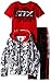 STX Little Boys' 3 Piece Athletic Hoodie, T-Shirt, and Pant, Red/Black/White, 6