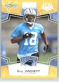 2008 Donruss / Score Limited Edition Super Bowl XLIII Gold Border # 48 D.J. Hackett - Carolina Panthers - NFL Trading Card in a Prorective Screw Down Display Case