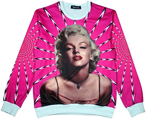Ideasuke Women's Funny Marilyn Monroe Sexy Pullover Sweatshirts for Women(m)