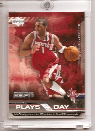 Cheap 2005 /06 Upper Deck ESPN Tracy McGrady "Plays of the Day" Basketball Card - Mint Condition- Shipped In Protective Screwdown Case !