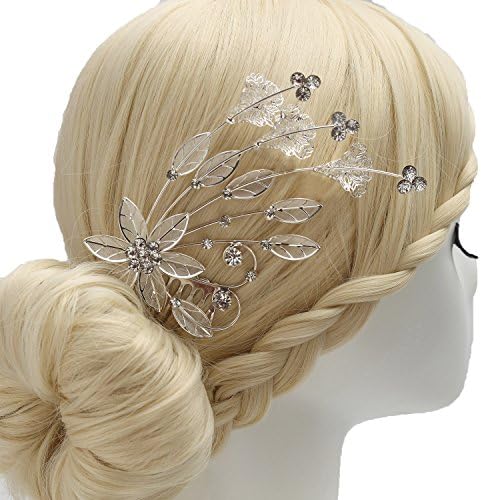 Femicuty Shiny and Fashion Diamond Wedding Bridal Hair Pieces Hair Vine (P7006)
