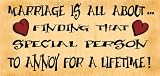Wooden Funny Sign Wall Plaque Gift Present Marriage Is All