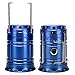 WOBAOS Camping Lanterns-Solar Flashlights -LED Camp lantern-Portable Outdoor Water Resistant Ultra Bright Rechargeable Lanterns（Golden,Black,Blue)