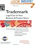 Trademark: Legal Care for Your Business & Product Name