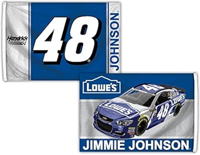 Jimmie Johnson #48 Deluxe 2-SIDED 2016 3x5 Flag w/grommets Outdoor Banner Nascar Racing