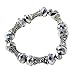 Faceted Silver Crystal Casting Stretch Bracelet