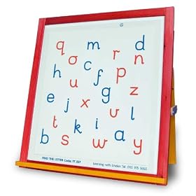 FIND THE LETTER OVERLAY - large semi rigid plastic sheet for use with drywipe...