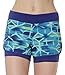 Layer 8 Womens Print Performance Shorts with Compression Second Layer