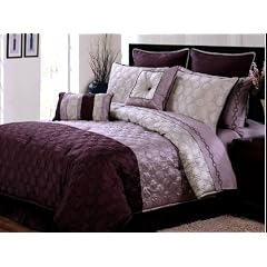 8 PC. HAMILTON STITCHED OVERSIZED COMFORTER SET W/ 