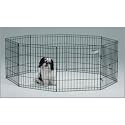 Midwest Black E-Coat Exercise Pen with Ground Stakes, 24"W x 30"H