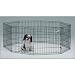 Midwest Black E-Coat Exercise Pen with Ground Stakes, 24"W x 30"H