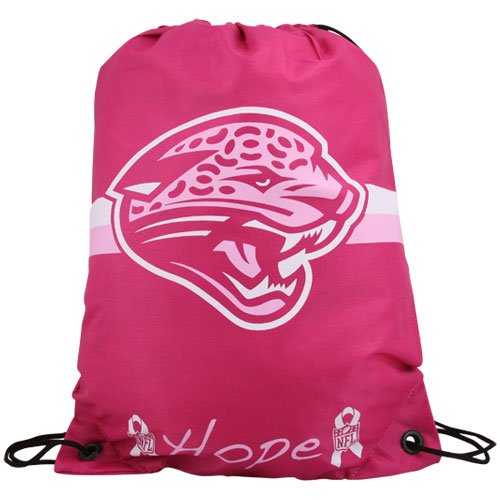 Jacksonville Jaguars Hot Pink Hope 2010 Breast Cancer Awareness Drawstring Backpack