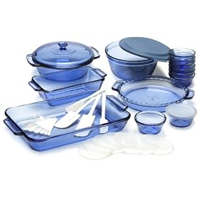 Anchor Hocking 35 Piece Cobalt Set by Anchor Hocking