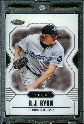 2007 Topps Finest #135 B.J. Ryan Rookie Baseball Card Toronto Blue Jays - Mint Condition - Shipped In Protective Display Case !!