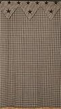 Vintage Star Black Shower Curtain