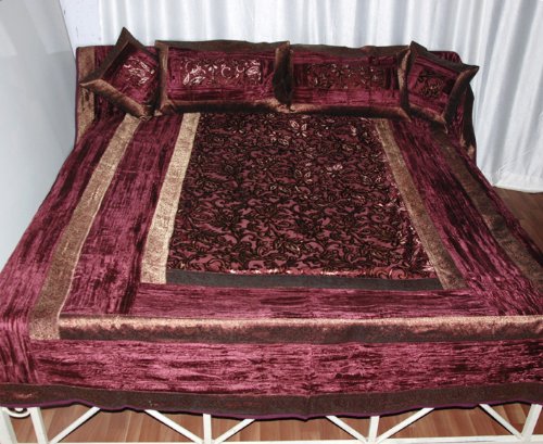 Bed Sheet Bedspread with Pillow Covers & Cushion Covers