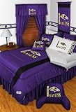 NFL Baltimore Ravens Comforter Set 3 Pc Queen Full Bedding