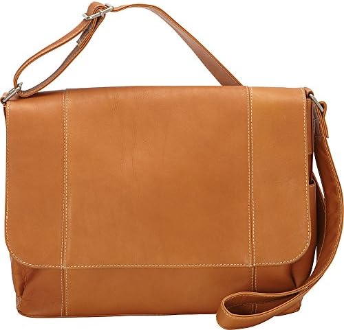 Leather Flap Over Shoulder Bag - Colombian Vaquetta Shoulder Bag