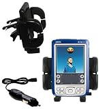 Gomadic for the PalmOne palm Zire 72s - PalmOne Zire 72s Auto Vent Holder with Car Charger - Uses Gomadic TipExchange