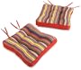 Fiesta Bango Stripe 2-Pack Chair Pads, Multi