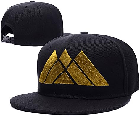 Destiny Warlock Logo Adjustable Snapback Caps Embroidery Hats - Black/Gold