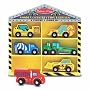 Melissa & Doug Deluxe Wooden Construction Vehicles Set