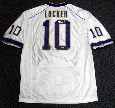 Jake Locker Washington Huskies NCAA Hand Signed Authentic Style White Jersey