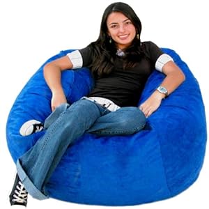 3-feet Royal Cozy Sac Bean Bag Chair Love Seat