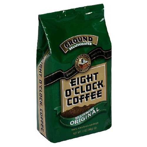 Eight O'Clock Coffee, Decaf Ground, 12-Ounce Bag (Pack of 4)