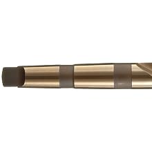 Precision Twist 209CO Cobalt Steel Taper Shank Drill Bit, Gold Oxide Finish, Morse Taper Shank, Spiral Flute, 135 Degree Point Angle
