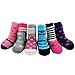 KF Baby Non-Skid Baby Girl Shoe Socks, 6 pairs, for 12 - 18 Months