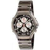 YEMA by Seiko of France Men's FLYGRAF Gun-Metal-Finish Alarm/Chronograph Watch. Model: YM061