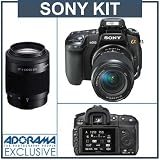 Sony Alpha DSLRA300X 10.2MP Digital SLR Camera with Super SteadyShot Image Stabilization with DT 18-70mm f/3.5-5.6 & DT 55-200mm f/4-5.6 Zoom Lenses