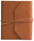 Genuine Leather Wrap Journal / Diary, British Tan, 5x7"