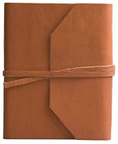 Genuine Leather Wrap Journal / Diary, British Tan, 5x7"