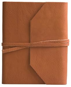 Genuine Leather Wrap Journal / Diary, British Tan, 5x7"