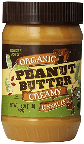 Trader Joe's Organic Peanut Butter Creamy Unsalted 16 Oz