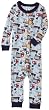 Gerber Truck Thermal Underwear Unionsuit, Light Blue, 12 Months